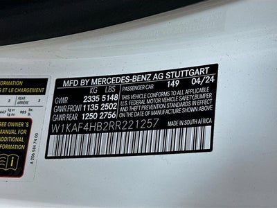 2024 Mercedes-Benz C-Class C 300