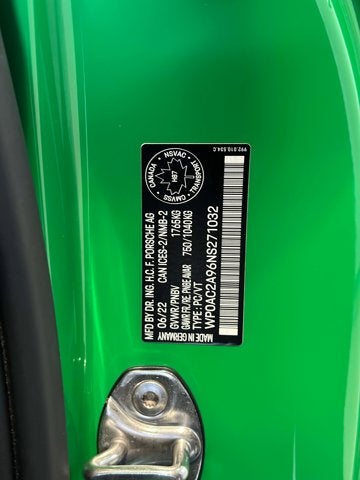 2022 Porsche 911 GT3