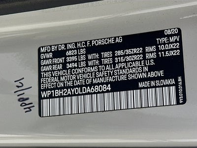 2020 Porsche Cayenne Turbo S